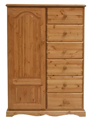 6 DRAWER COMBINATION WARDROBE BADGER