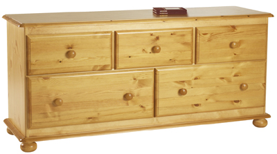 pine BED END CHEST CORNDELL HARVEST