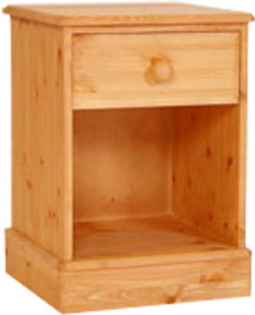 BEDSIDE CABINET 1 DRAWER OPEN ONE RANGE