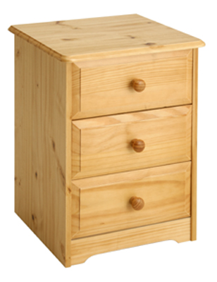 BEDSIDE CABINET 3 DRAWER BALMORAL VALUE