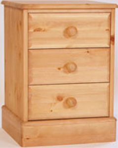 BEDSIDE CABINET 3 DRAWER ONE RANGE