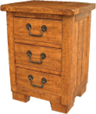 pine BEDSIDE RUSTIC EL PASO