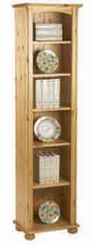 pine Bookcase 72.5in x 19in Tall Niche Corndell