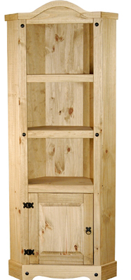 pine BOOKCASE CORNER MEXICANO