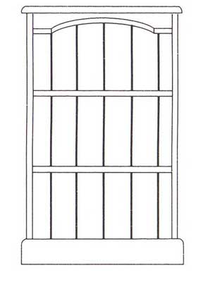 pine BOOKCASE LOW NARROW APPROX 3 x 2 ONE RANGE