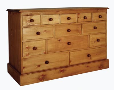 pine CHEST 13 DRAWER