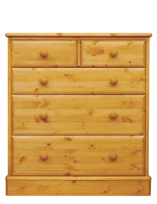 pine CHEST 3 2 DEEP DRAWER SHERWOOD