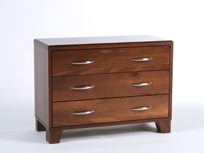 PINE CHEST 3 DRAWER WIDE METRO