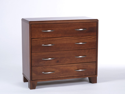 PINE CHEST 4 DRAWER WIDE METRO