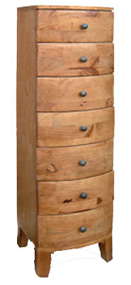 pine CHEST 7 DRAWER TALL MADRID