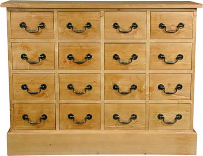 pine CHEST OF DRAWERS 16 DRAWER GROSVENOR