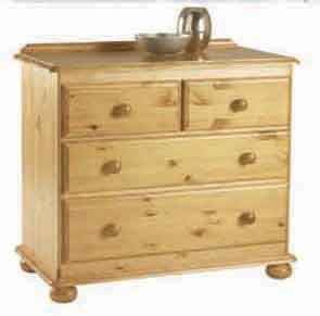 pine CHEST OF DRAWERS 2   2 CORNDELL HARVEST