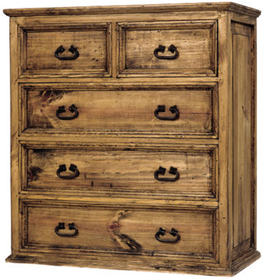 PINE CHEST OF DRAWERS 2 PLUS 3 SANTA CLARA