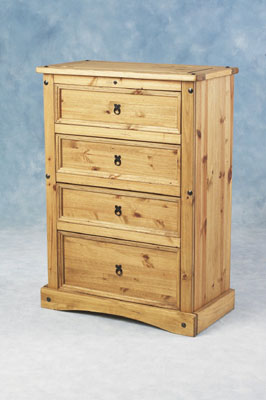 CHEST OF DRAWERS 4 DRAWERS CORONA BUDGET