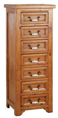 pine Chest of Drawers 7 drawer Dorset