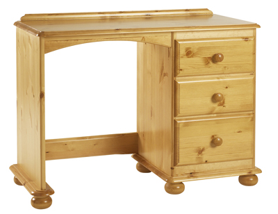 pine DRESSING TABLE SINGLE PEDESTAL CORNDELL