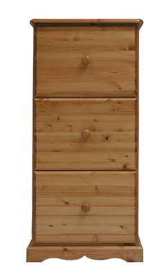 pine FILING CABINET 3 DRAWER BADGER