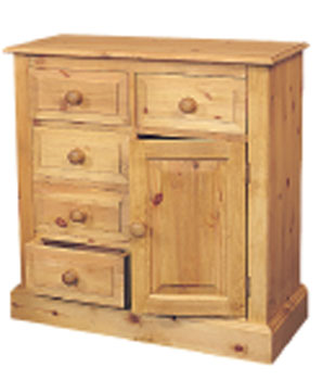 HALL CUPBOARD 5DRAWER 1DOOR