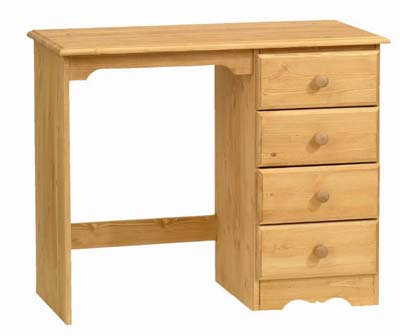 PINE SGL PED DRESSING TABLE MENDIP