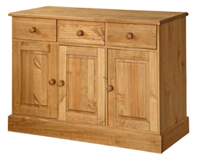 pine Sideboard 3 Door 3 Drawer Cotswold Value