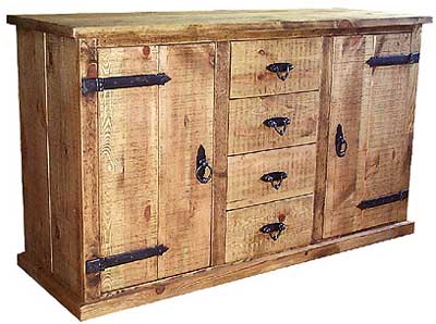 SIDEBOARD LARGE ROUGH SAWN