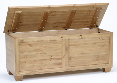 PINE STORAGE BOX DOUBLE MONTEM