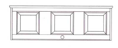 TOP BOX FOR TRIPLE WARDROBE ONE RANGE