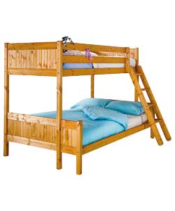 PINE Triple Bunk Bed with Trizone Mattress