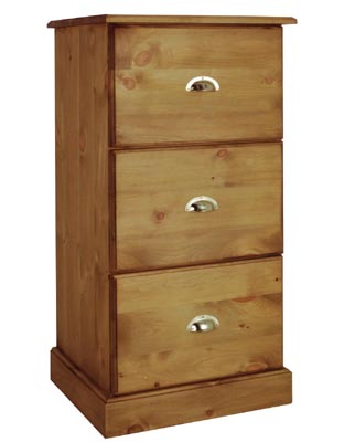 pine TRIPLE FILING CABINET