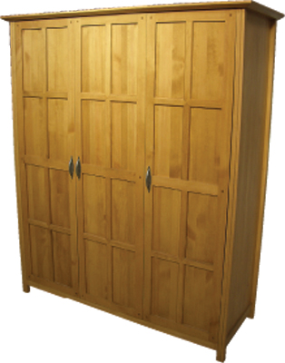 pine TRIPLE WARDROBE LINTON