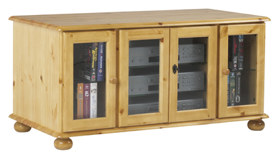TV VIDEO CABINET LARGE CORNDELL HARVEST