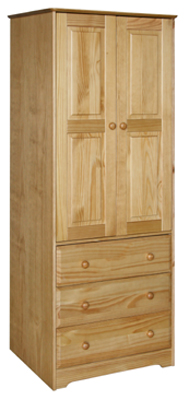 pine WARDROBE 2 DOOR 3 DRAWER BALMORAL VALUE