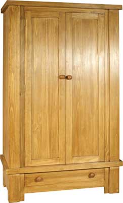 WARDROBE 2 DOOR FULL HANGING SINGLE BOSTON