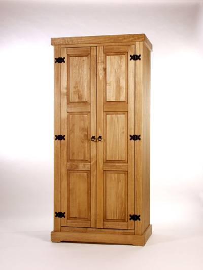 PINE WARDROBE 2 DOOR SANTA FE