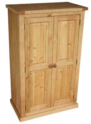 pine Wardrobe 2 door small Cottage