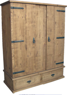 pine WARDROBE ROUGH SAWN LARGE