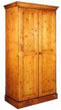 pine WARDROBE SINGLE 2 DOOR FULL HANGING CORNISH