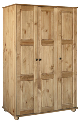 pine WARDROBE TRIPLE LINCOLN