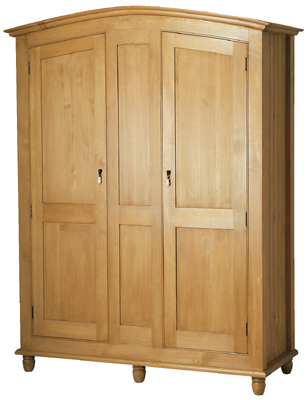 pine WARDROBE TRIPLE PROVENCAL