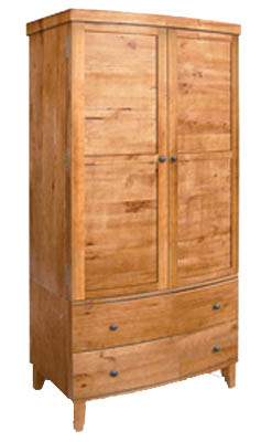 pine WARDROBE WITH DRAWERS MADRID