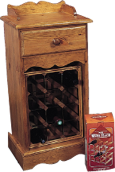 WINE RACK GALLERY 1 DRAWER SLIM