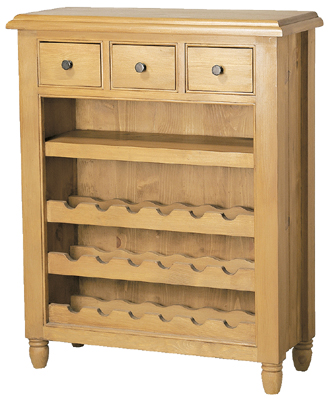 pine WINERACK BOOKCASE PROVENCAL