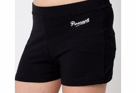 Pineapple !NEW! PINEAPPLE DANCEWEAR GIRLS dancers hot pants/shorts Black Pineapple logo (Age 9-10 years)