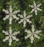 Sequin art, Pinflair, 5 Crystal Snowflakes