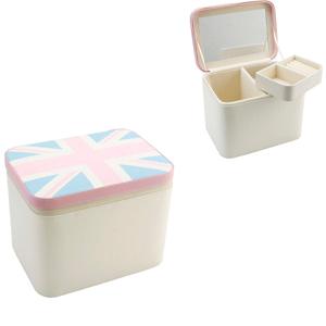 PINK and Blue Large Union Jack Jewellery Box