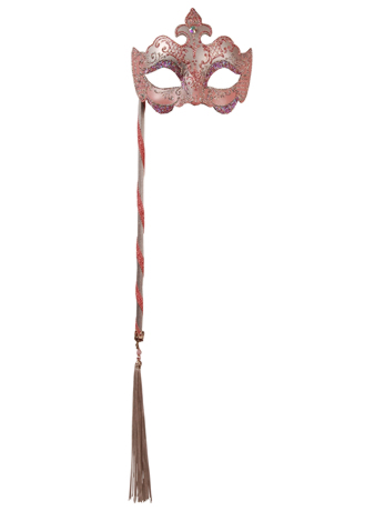 Pink and silver Farfallina On Stick