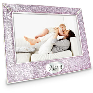 PINK Glitter Mum 6 x 4 Photo Frame