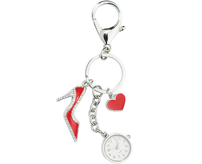 Heart Watch Charm Bracelet