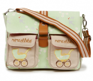 Maman & Bebe Messenger Bag - Grey