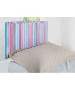 Pink Stripe Single Headboard